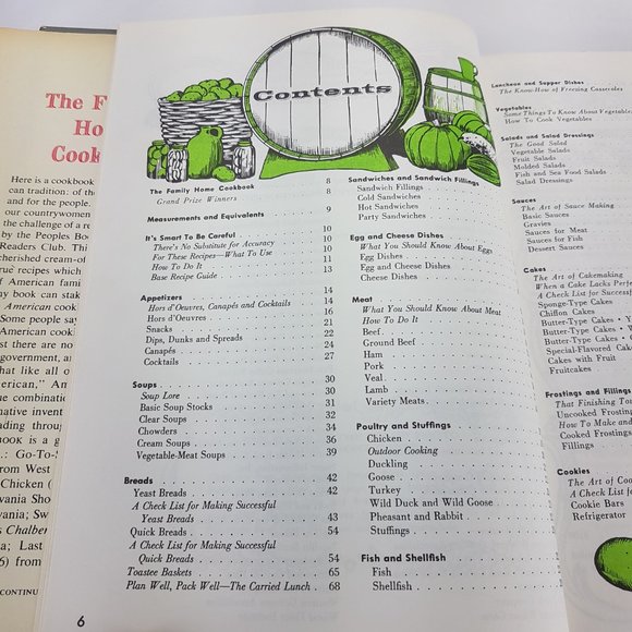 Vintage Cookbook 1973 Culinary Arts Institute Family Home Cookbook - Picture 4 of 16